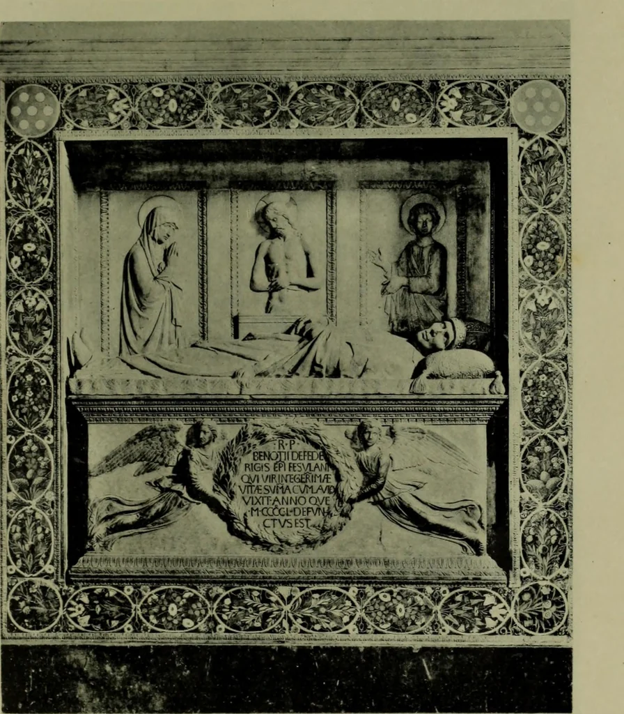An illustration from Das porträt an grabdenkmalen, seine enstehung und entwickelung vom alterthum bis zur italianischen renaissance, 1902, leaf 231