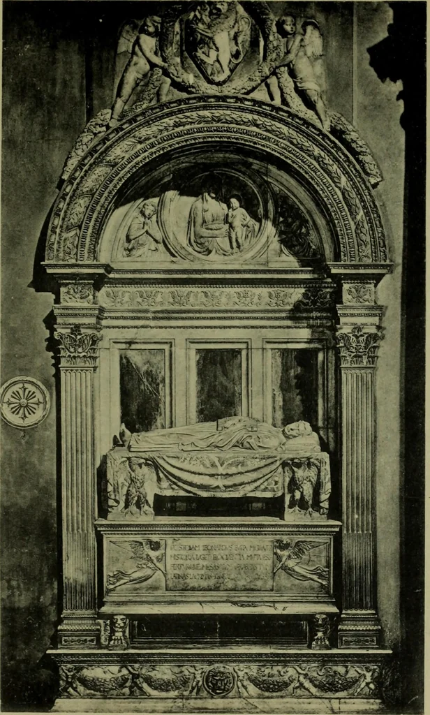 An illustration from Das porträt an grabdenkmalen, seine enstehung und entwickelung vom alterthum bis zur italianischen renaissance, 1902, leaf 235