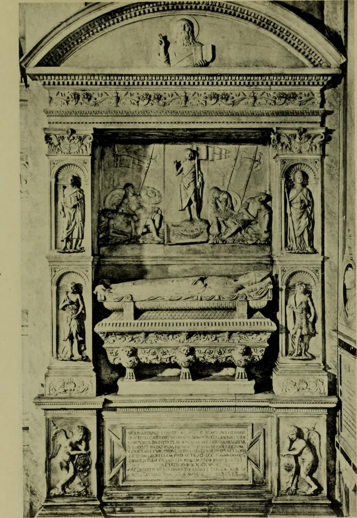 An illustration from Das porträt an grabdenkmalen, seine enstehung und entwickelung vom alterthum bis zur italianischen renaissance, 1902, leaf 237