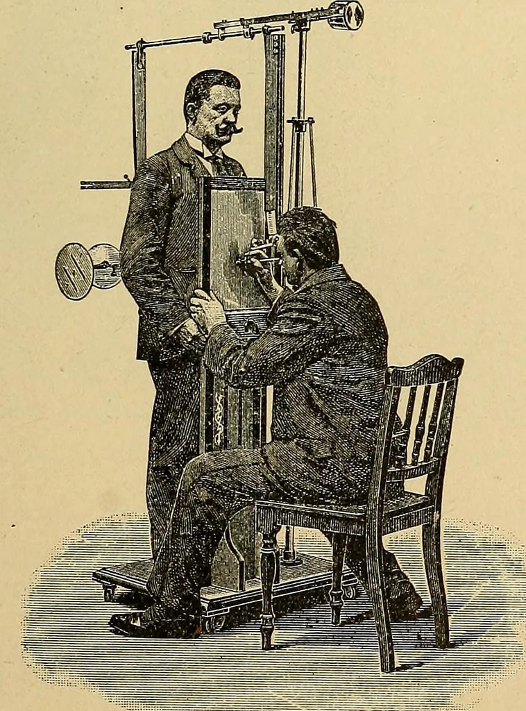 An illustration from Das Röntgen-Verfahren mit besonderer Berücksichtigung der militärischen Verhältnisse, 1903, leaf 247