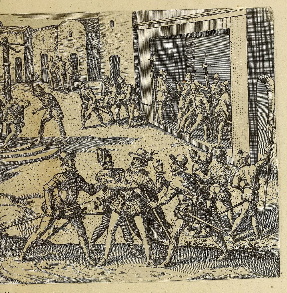 An illustration from Das sechste Theil Americae, 1619, leaf 169