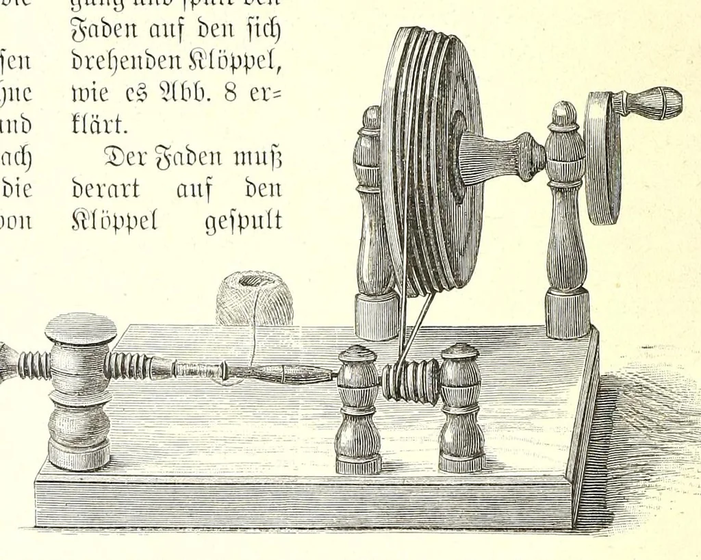 An illustration from Das Spitzenklöppeln, 1898, leaf 22