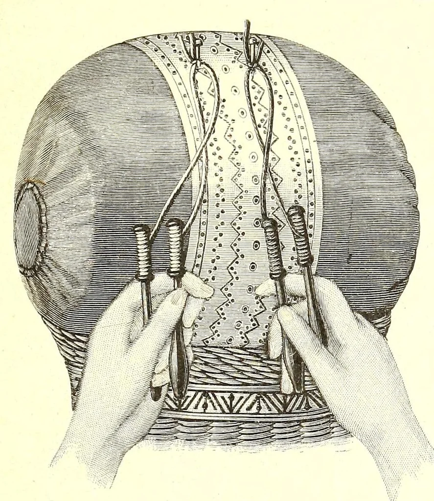 An illustration from Das Spitzenklöppeln, 1898, leaf 25
