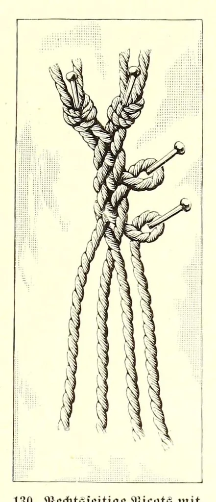 An illustration from Das Spitzenklöppeln, 1898, leaf 45