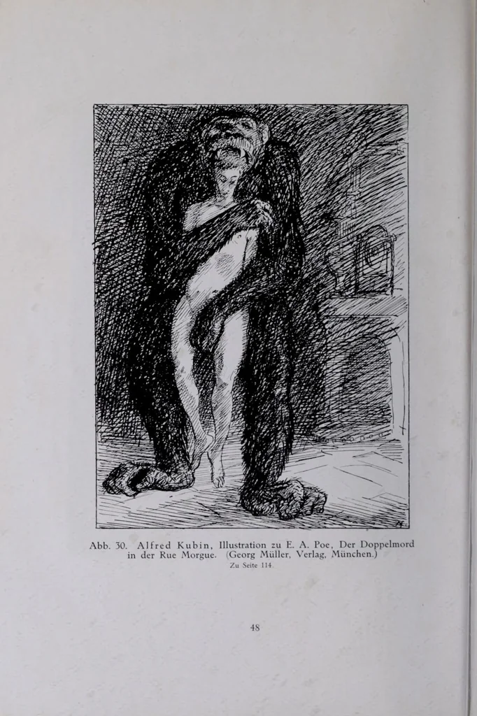 An illustration from Das Teuflische und Groteske in der Kunst, 1911, leaf 50