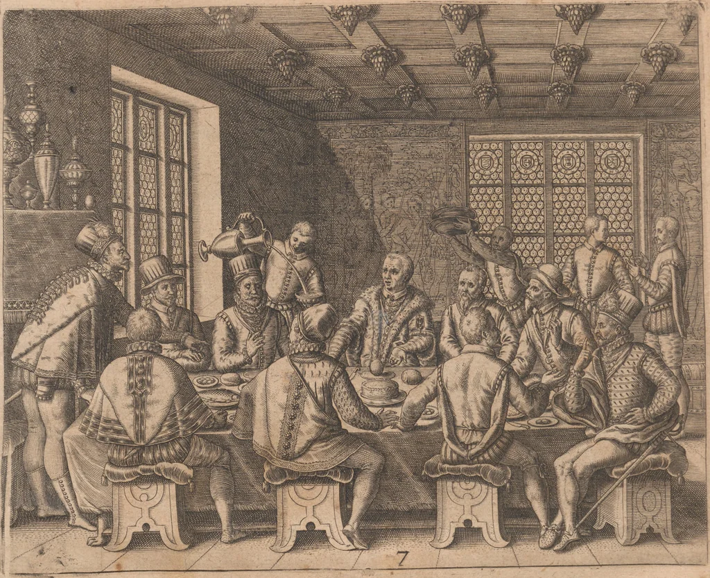 An illustration from Das vierdte Buch von der Neuwen Welt. Oder Neuwe vnd gründtliche Historien, von dem Nidergängischen Indien, so von Christophoro Columbo im Jar 1492 erstlich erfunden, 1594, leaf 185
