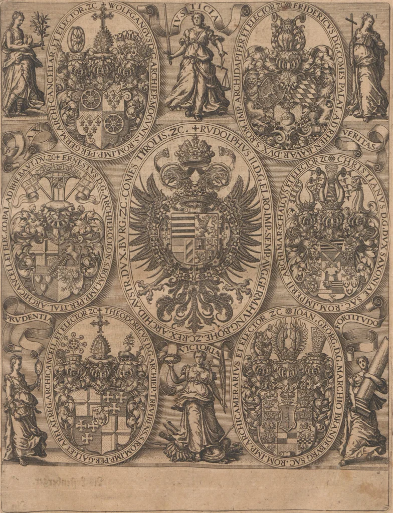 An illustration from Das vierdte Buch von der Neuwen Welt. Oder Neuwe vnd gründtliche Historien, von dem Nidergängischen Indien, so von Christophoro Columbo im Jar 1492 erstlich erfunden, 1594, leaf 9