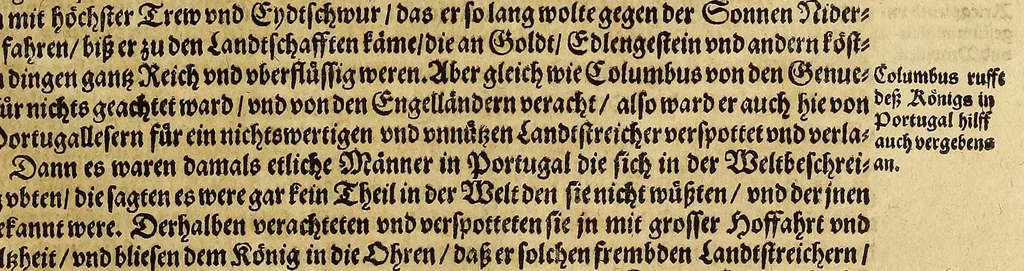 An illustration from Das vierdte Buch von der Neuwen Welt. : Oder neuwe und gründtliche Historien, von dem Nidergängischen Indien, so von Christophoro Columbo im Jar 1492. erstlich erfunden., 1594, leaf 51