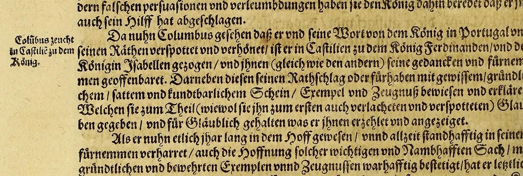 An illustration from Das vierdte Buch von der Neuwen Welt. : Oder neuwe und gründtliche Historien, von dem Nidergängischen Indien, so von Christophoro Columbo im Jar 1492. erstlich erfunden., 1594, leaf 52