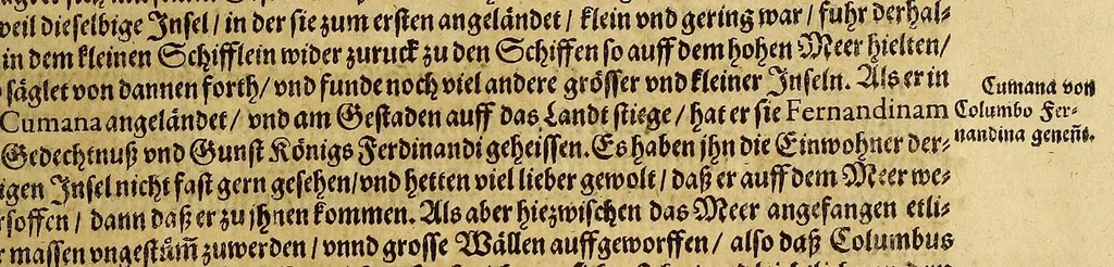 An illustration from Das vierdte Buch von der Neuwen Welt. : Oder neuwe und gründtliche Historien, von dem Nidergängischen Indien, so von Christophoro Columbo im Jar 1492. erstlich erfunden., 1594, leaf 55