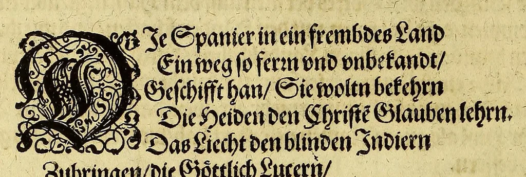 An illustration from Das vierdte Buch von der Neuwen Welt. : Oder neuwe und gründtliche Historien, von dem Nidergängischen Indien, so von Christophoro Columbo im Jar 1492. erstlich erfunden., 1613, leaf 26