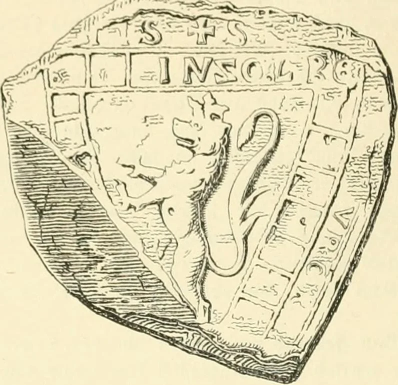 An illustration from Das Wappen des fürstlichen Hauses Hohenzollern in seiner Entwicklung von der ältesten Zeit bis zur Gegenwart historisch dargestellt, nebst Anhang: Hohenzollern'sche Allianz-Wappen, 1889, leaf 25