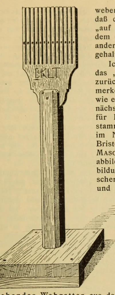 An illustration from Das Webebild in der Manesse-Handschrift und seine angebliche Vorlage, 1911, leaf 25