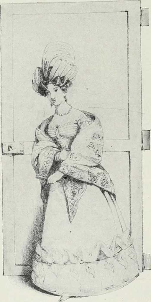 An illustration from Das Weib in der Karikatur Frankreichs : mit 448 Textillustrationen und 72 farbigen Kunstblättern nach seltenen und amüsanten französischen Karikaturen aus allen Zeitepochen, 1907, leaf 164