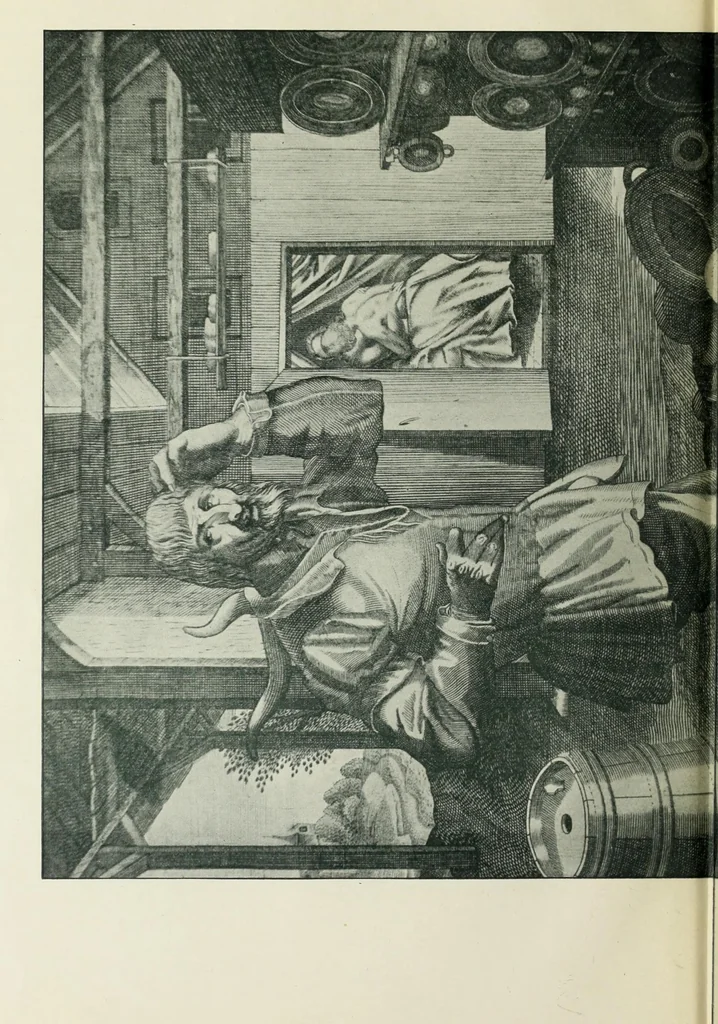 An illustration from Das Weib in der Karikatur Frankreichs : mit 448 Textillustrationen und 72 farbigen Kunstblättern nach seltenen und amüsanten französischen Karikaturen aus allen Zeitepochen, 1907, leaf 20