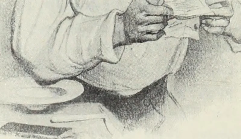 An illustration from Das Weib in der Karikatur Frankreichs : mit 448 Textillustrationen und 72 farbigen Kunstblättern nach seltenen und amüsanten französischen Karikaturen aus allen Zeitepochen, 1907, leaf 208