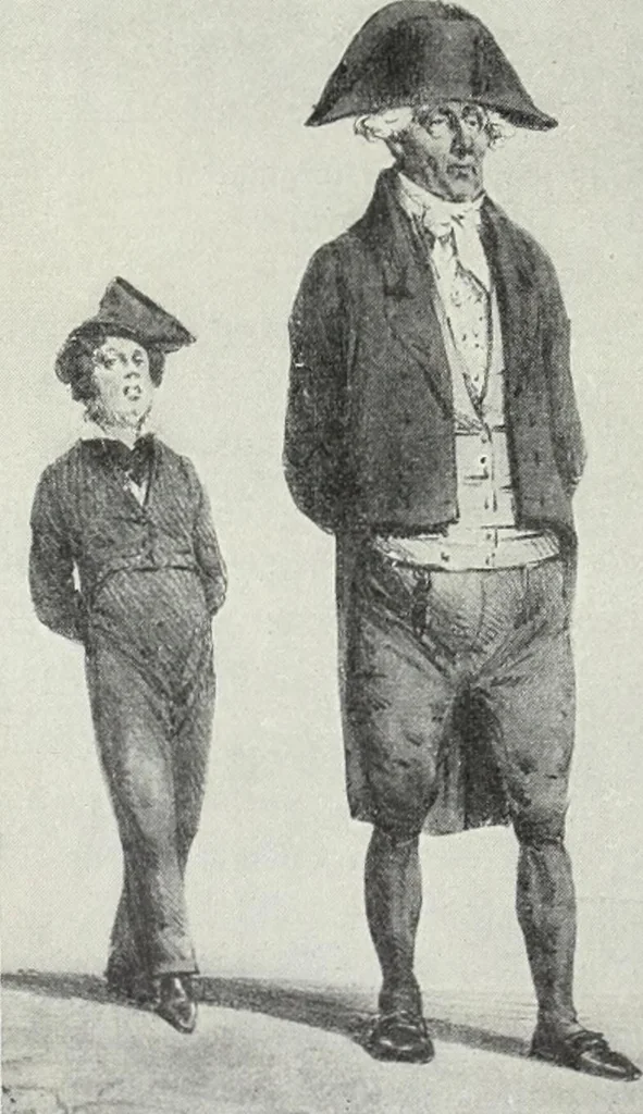 An illustration from Das Weib in der Karikatur Frankreichs : mit 448 Textillustrationen und 72 farbigen Kunstblättern nach seltenen und amüsanten französischen Karikaturen aus allen Zeitepochen, 1907, leaf 270
