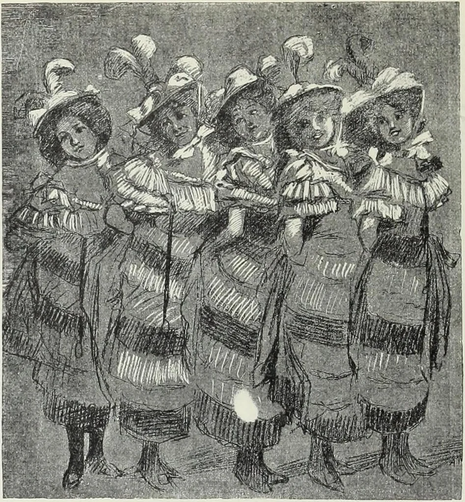 An illustration from Das Weib in der Karikatur Frankreichs : mit 448 Textillustrationen und 72 farbigen Kunstblättern nach seltenen und amüsanten französischen Karikaturen aus allen Zeitepochen, 1907, leaf 378