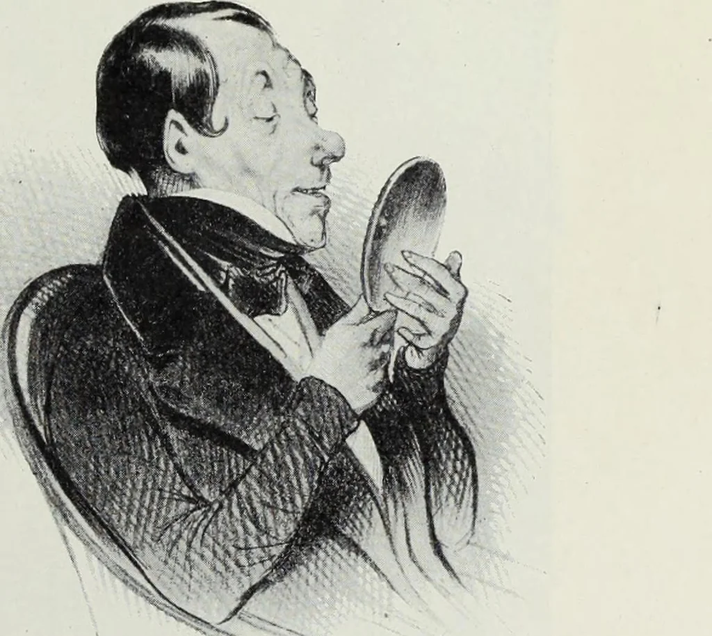 An illustration from Das Weib in der Karikatur Frankreichs : mit 448 Textillustrationen und 72 farbigen Kunstblättern nach seltenen und amüsanten französischen Karikaturen aus allen Zeitepochen, 1907, leaf 387