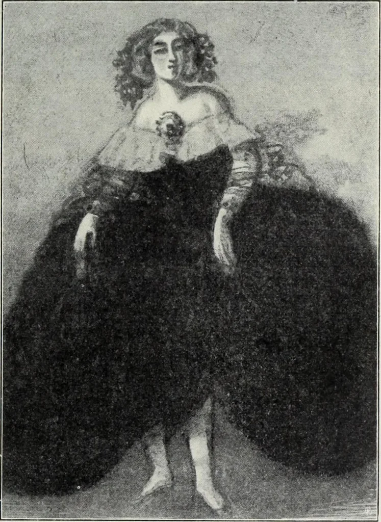 An illustration from Das Weib in der Karikatur Frankreichs : mit 448 Textillustrationen und 72 farbigen Kunstblättern nach seltenen und amüsanten französischen Karikaturen aus allen Zeitepochen, 1907, leaf 397
