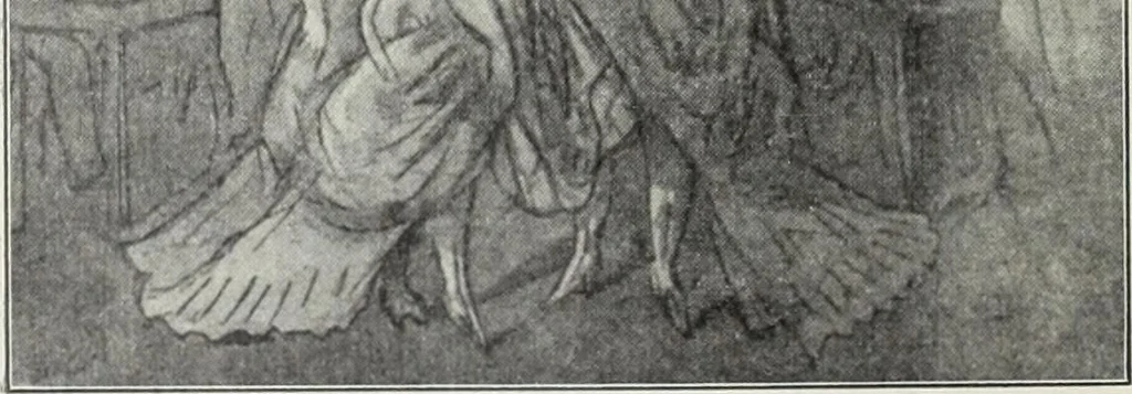 An illustration from Das Weib in der Karikatur Frankreichs : mit 448 Textillustrationen und 72 farbigen Kunstblättern nach seltenen und amüsanten französischen Karikaturen aus allen Zeitepochen, 1907, leaf 414