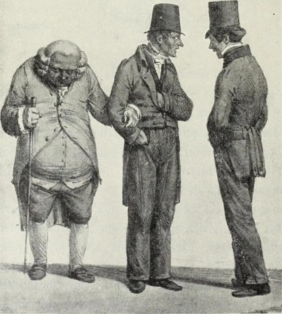 An illustration from Das Weib in der Karikatur Frankreichs : mit 448 Textillustrationen und 72 farbigen Kunstblättern nach seltenen und amüsanten französischen Karikaturen aus allen Zeitepochen, 1907, leaf 432