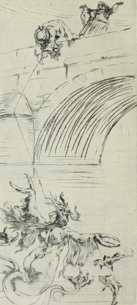 An illustration from Das Weib in der Karikatur Frankreichs : mit 448 Textillustrationen und 72 farbigen Kunstblättern nach seltenen und amüsanten französischen Karikaturen aus allen Zeitepochen, 1907, leaf 486