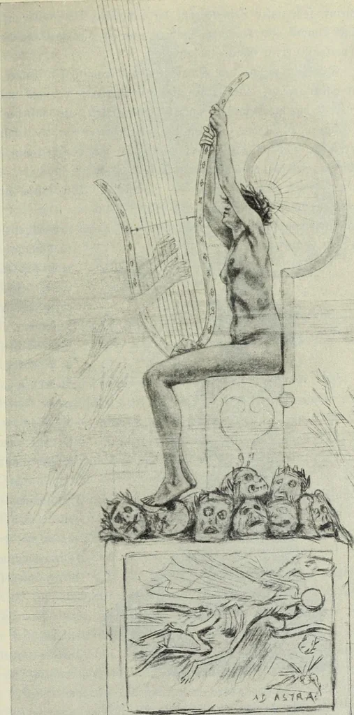 An illustration from Das Weib in der Karikatur Frankreichs : mit 448 Textillustrationen und 72 farbigen Kunstblättern nach seltenen und amüsanten französischen Karikaturen aus allen Zeitepochen, 1907, leaf 491