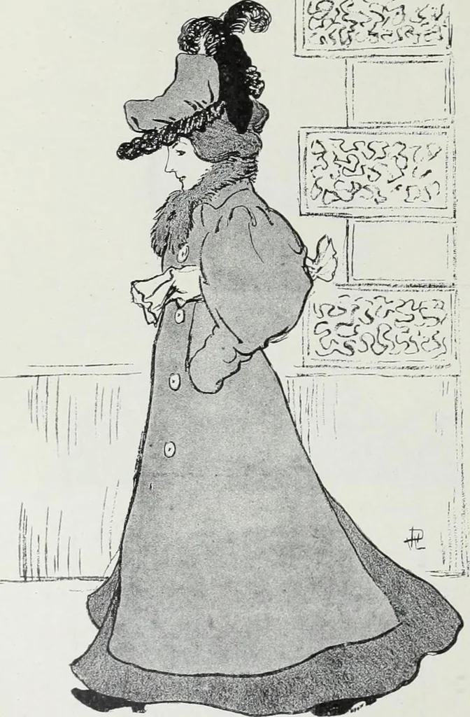 An illustration from Das Weib in der Karikatur Frankreichs : mit 448 Textillustrationen und 72 farbigen Kunstblättern nach seltenen und amüsanten französischen Karikaturen aus allen Zeitepochen, 1907, leaf 492