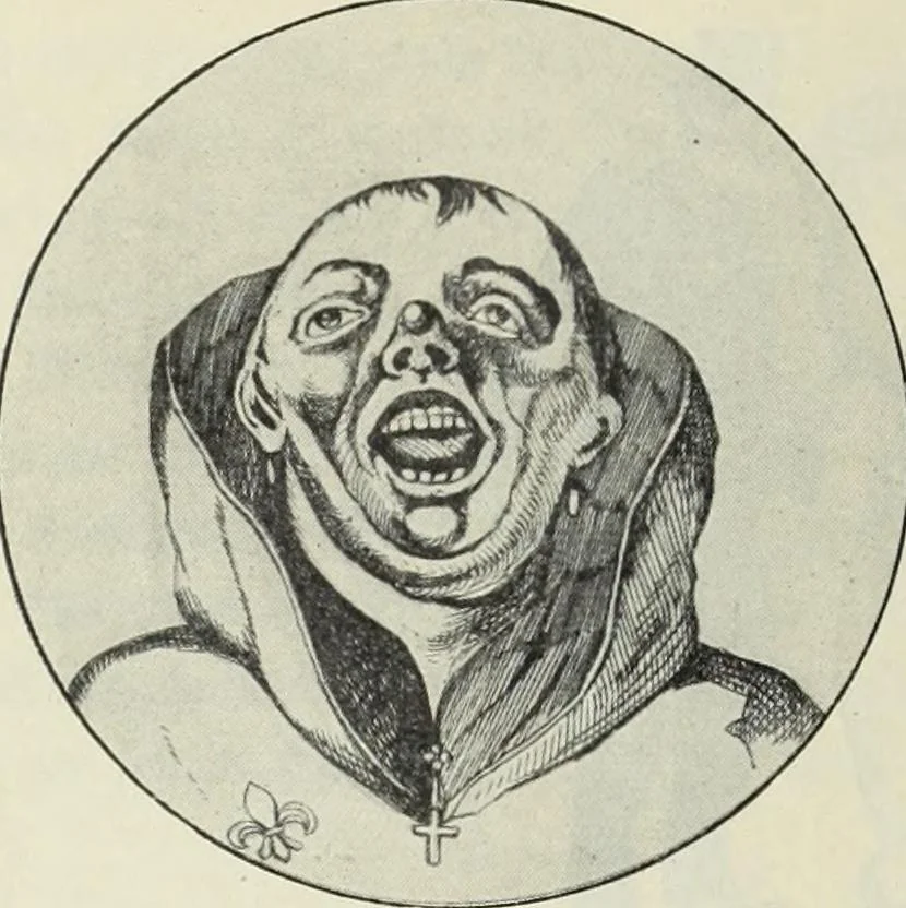An illustration from Das Weib in der Karikatur Frankreichs : mit 448 Textillustrationen und 72 farbigen Kunstblättern nach seltenen und amüsanten französischen Karikaturen aus allen Zeitepochen, 1907, leaf 510