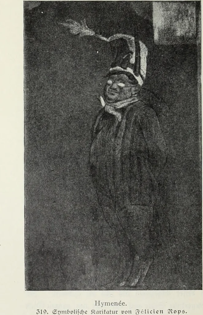 An illustration from Das Weib in der Karikatur Frankreichs : mit 448 Textillustrationen und 72 farbigen Kunstblättern nach seltenen und amüsanten französischen Karikaturen aus allen Zeitepochen, 1907, leaf 516