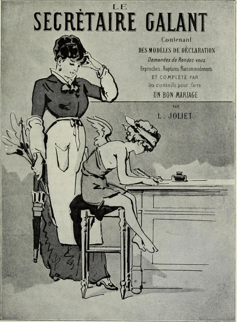 An illustration from Das Weib in der Karikatur Frankreichs : mit 448 Textillustrationen und 72 farbigen Kunstblättern nach seltenen und amüsanten französischen Karikaturen aus allen Zeitepochen, 1907, leaf 545