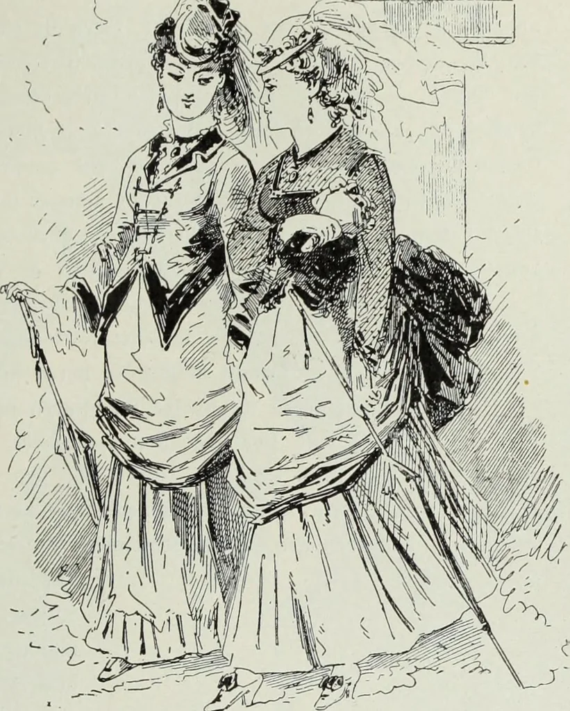 An illustration from Das Weib in der Karikatur Frankreichs : mit 448 Textillustrationen und 72 farbigen Kunstblättern nach seltenen und amüsanten französischen Karikaturen aus allen Zeitepochen, 1907, leaf 547