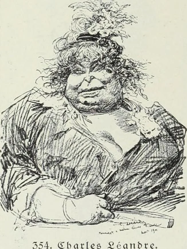 An illustration from Das Weib in der Karikatur Frankreichs : mit 448 Textillustrationen und 72 farbigen Kunstblättern nach seltenen und amüsanten französischen Karikaturen aus allen Zeitepochen, 1907, leaf 568