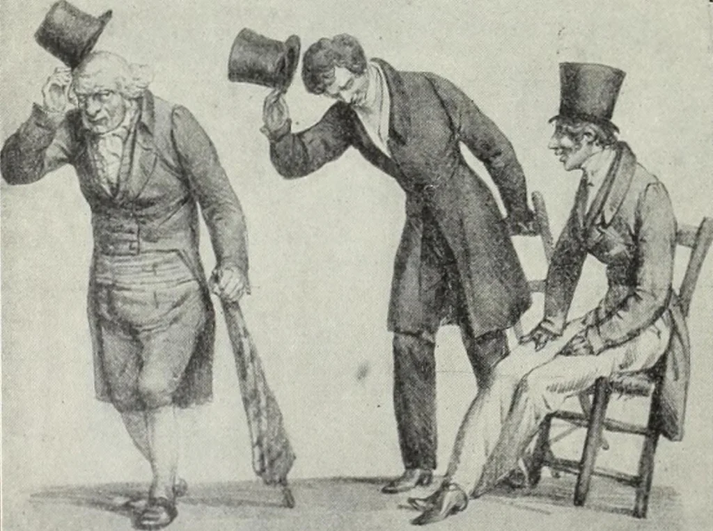 An illustration from Das Weib in der Karikatur Frankreichs : mit 448 Textillustrationen und 72 farbigen Kunstblättern nach seltenen und amüsanten französischen Karikaturen aus allen Zeitepochen, 1907, leaf 640