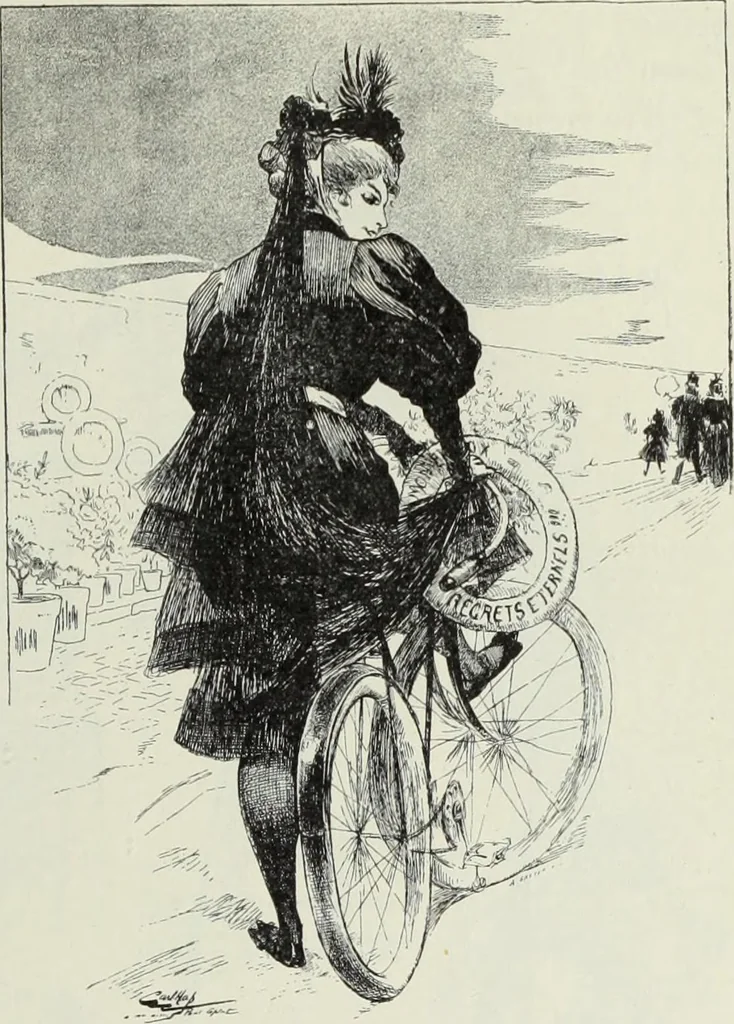 An illustration from Das Weib in der Karikatur Frankreichs : mit 448 Textillustrationen und 72 farbigen Kunstblättern nach seltenen und amüsanten französischen Karikaturen aus allen Zeitepochen, 1907, leaf 641