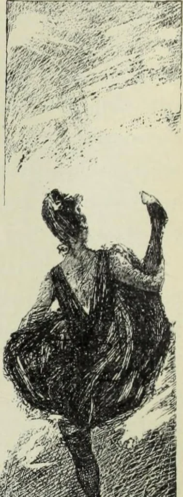 An illustration from Das Weib in der Karikatur Frankreichs : mit 448 Textillustrationen und 72 farbigen Kunstblättern nach seltenen und amüsanten französischen Karikaturen aus allen Zeitepochen, 1907, leaf 670