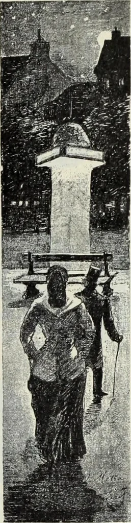 An illustration from Das Weib in der Karikatur Frankreichs : mit 448 Textillustrationen und 72 farbigen Kunstblättern nach seltenen und amüsanten französischen Karikaturen aus allen Zeitepochen, 1907, leaf 681