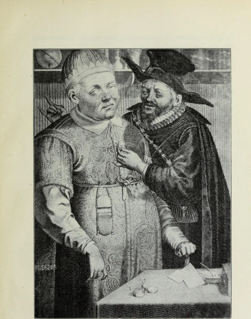 An illustration from Das Weib in der Karikatur Frankreichs : mit 448 Textillustrationen und 72 farbigen Kunstblättern nach seltenen und amüsanten französischen Karikaturen aus allen Zeitepochen, 1907, leaf 717
