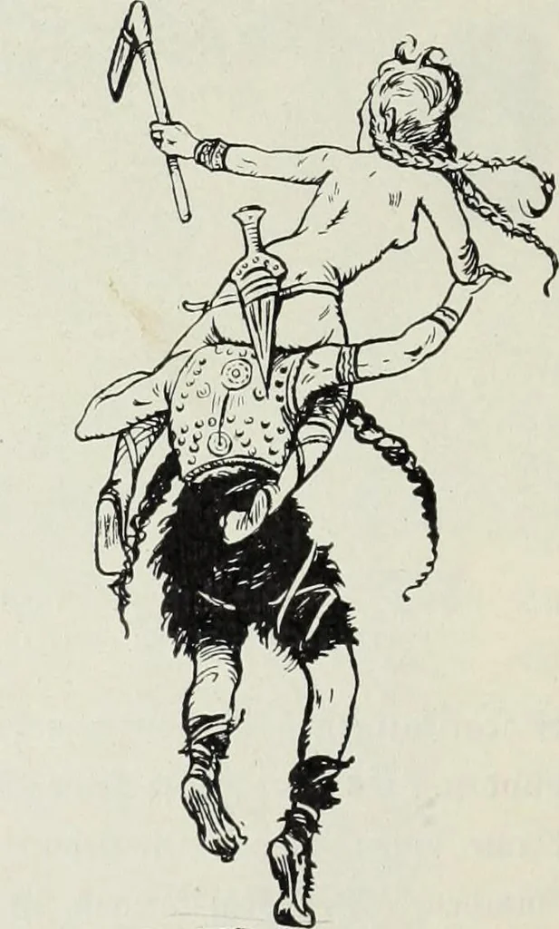 An illustration from Das Weib in der Karikatur Frankreichs : mit 448 Textillustrationen und 72 farbigen Kunstblättern nach seltenen und amüsanten französischen Karikaturen aus allen Zeitepochen, 1907, leaf 720
