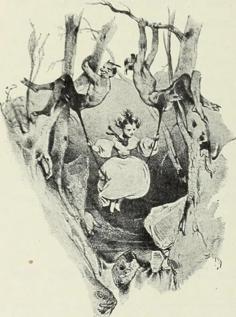 An illustration from Das Weib in der Karikatur Frankreichs : mit 448 Textillustrationen und 72 farbigen Kunstblättern nach seltenen und amüsanten französischen Karikaturen aus allen Zeitepochen, 1907, leaf 78
