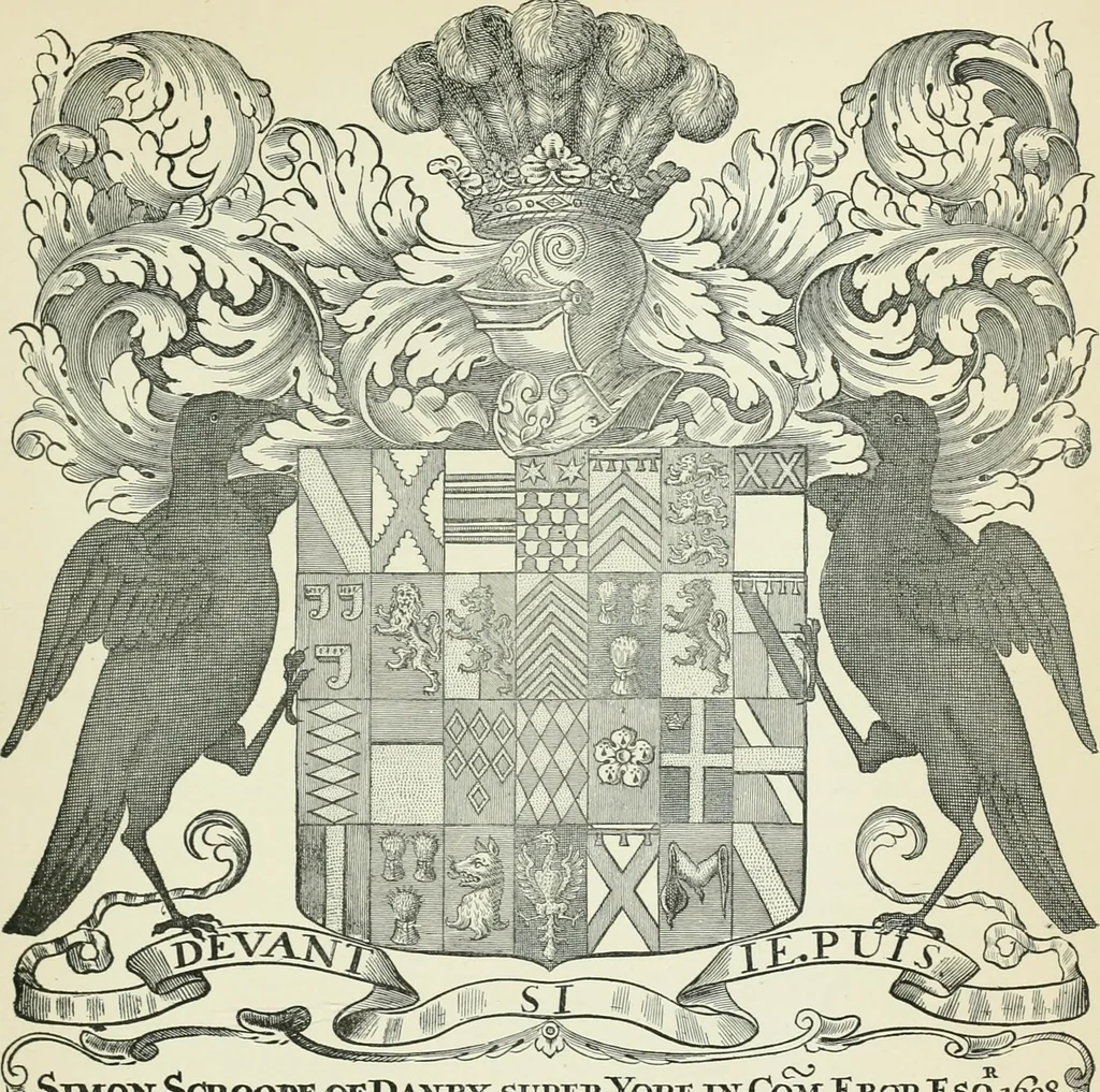 An illustration from Dated book-plates (Ex libris) with a treatise on their origin and development, 1895, leaf 103