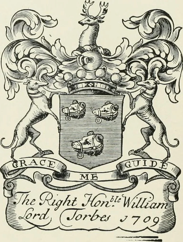 An illustration from Dated book-plates (Ex libris) with a treatise on their origin and development, 1895, leaf 122