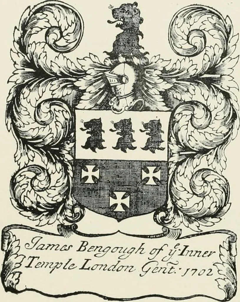 An illustration from Dated book-plates (Ex libris) with a treatise on their origin and development, 1895, leaf 122