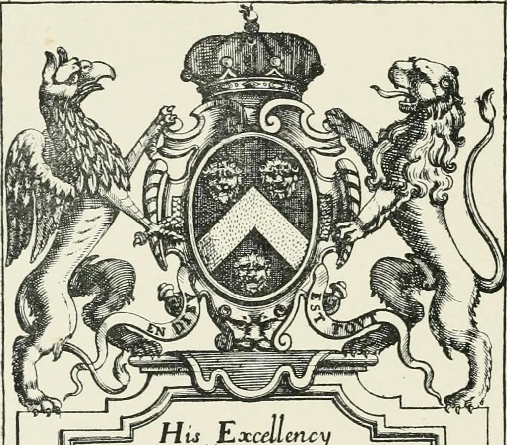 An illustration from Dated book-plates (Ex libris) with a treatise on their origin and development, 1895, leaf 134