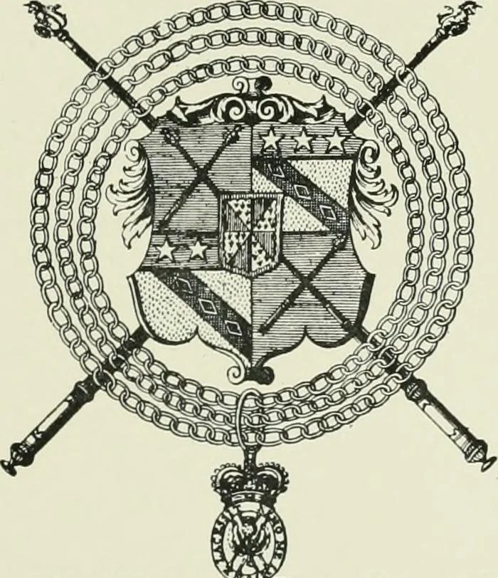 An illustration from Dated book-plates (Ex libris) with a treatise on their origin and development, 1895, leaf 141