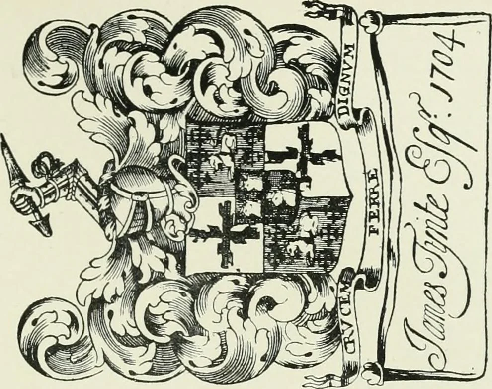 An illustration from Dated book-plates (Ex libris) with a treatise on their origin and development, 1895, leaf 143