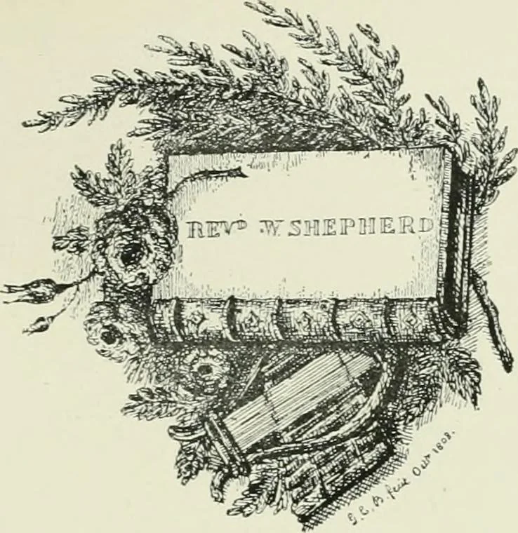 An illustration from Dated book-plates (Ex libris) with a treatise on their origin and development, 1895, leaf 161