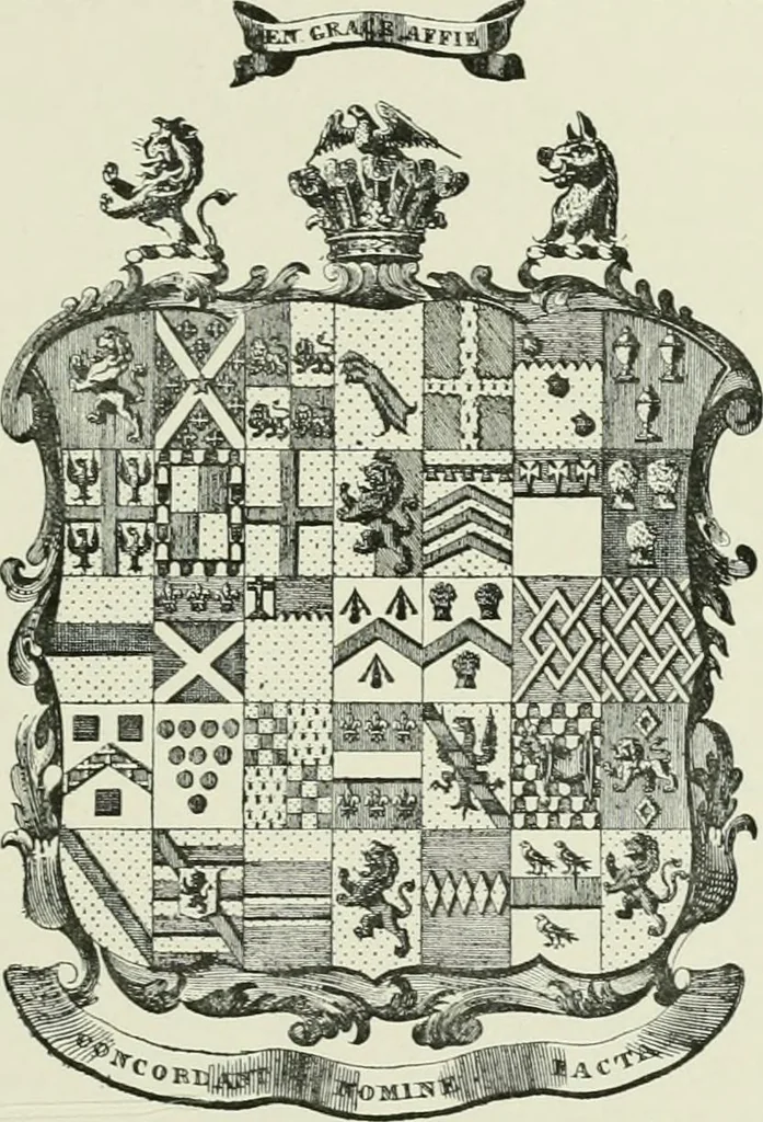 An illustration from Dated book-plates (Ex libris) with a treatise on their origin and development, 1895, leaf 163