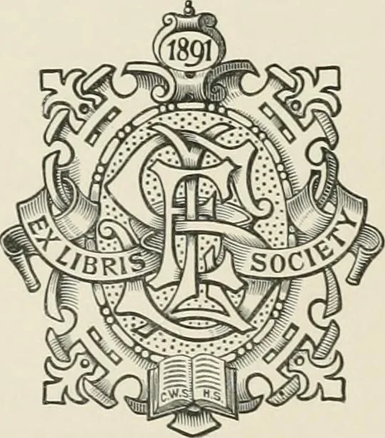 An illustration from Dated book-plates (Ex libris) with a treatise on their origin and development, 1895, leaf 18